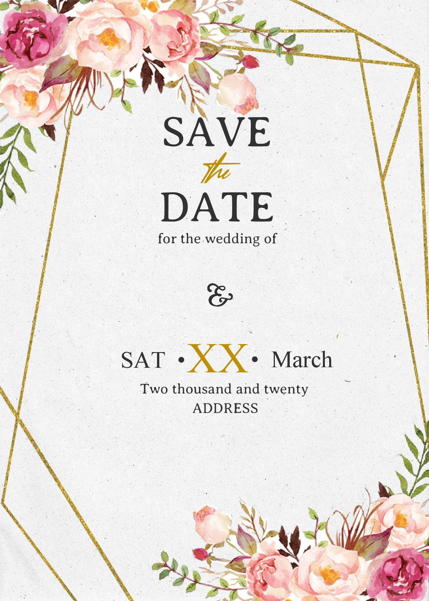 Printable Save The Date Invitations Printable Save The Date Invitations