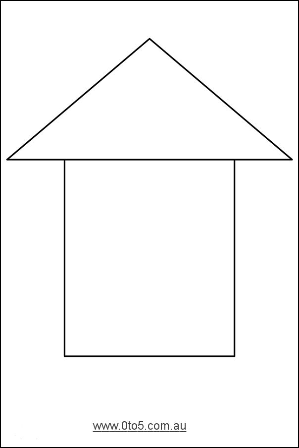 Printable Template House blank House Template Childrens Books Printable Template House blank House Template Childrens Books