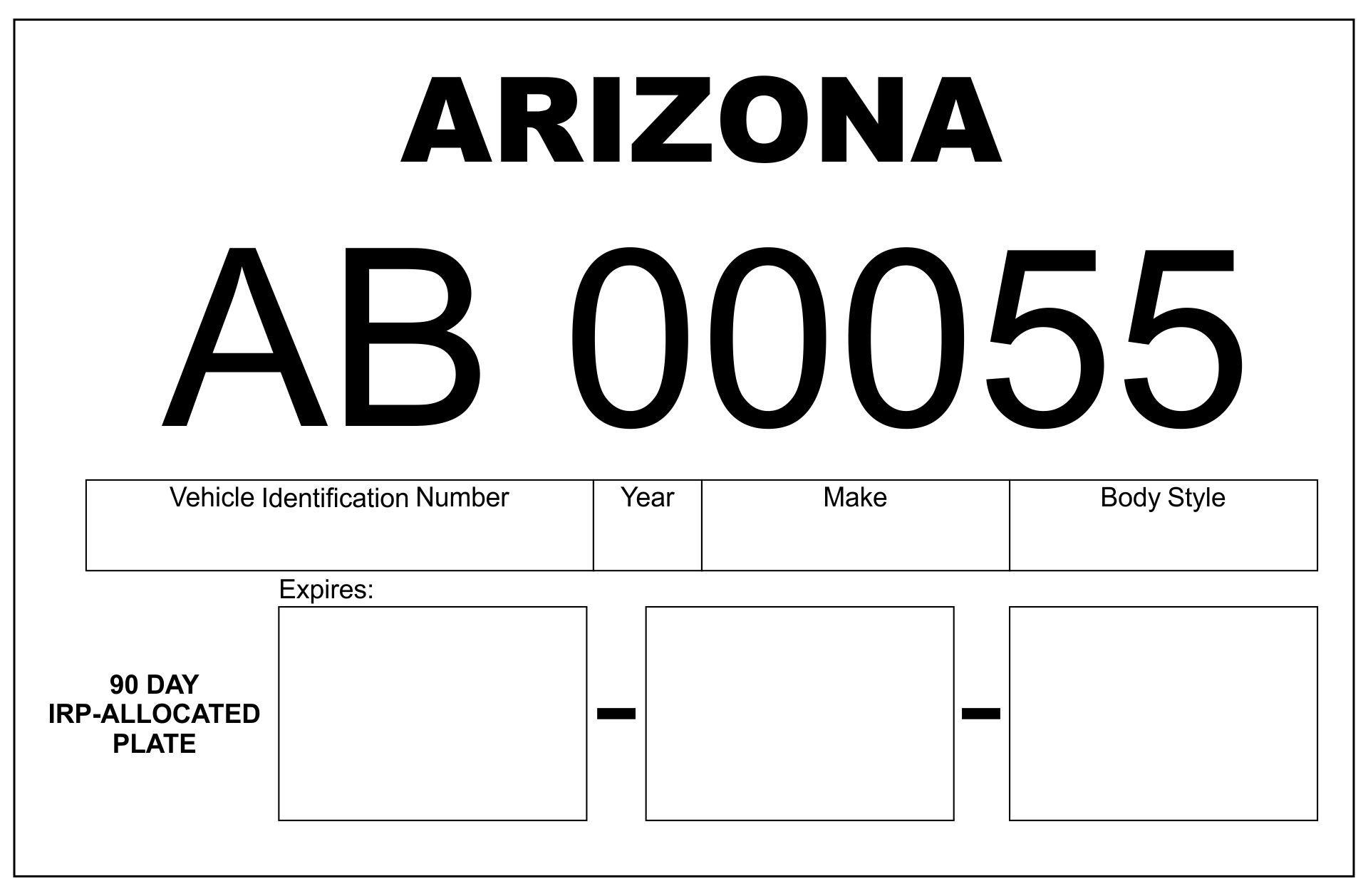 Printable Temporary Tags PDF For Free Printable Temporary Tags PDF For Free