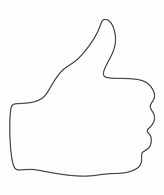 Printable Thumbs Up Template