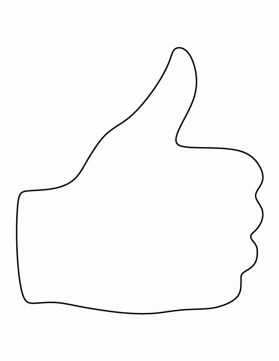 Printable Thumbs Up Template Printable Thumbs Up Template