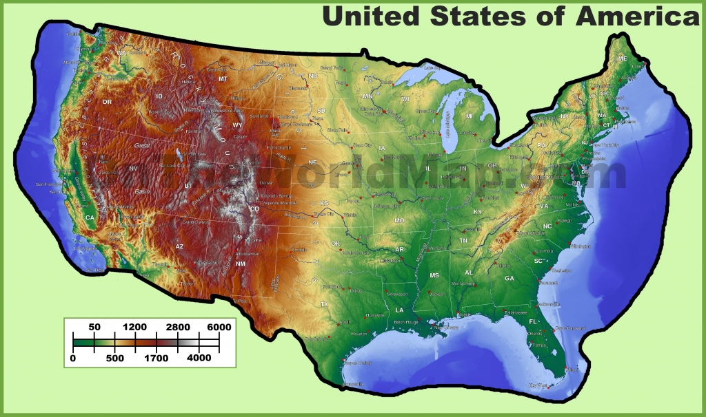 Printable Blank Topographic Map Of Usa Printable Blank Topographic Map Of Usa