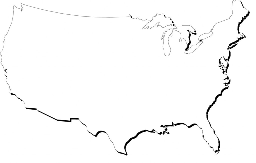 Printable United States Outline Map Printable US Maps