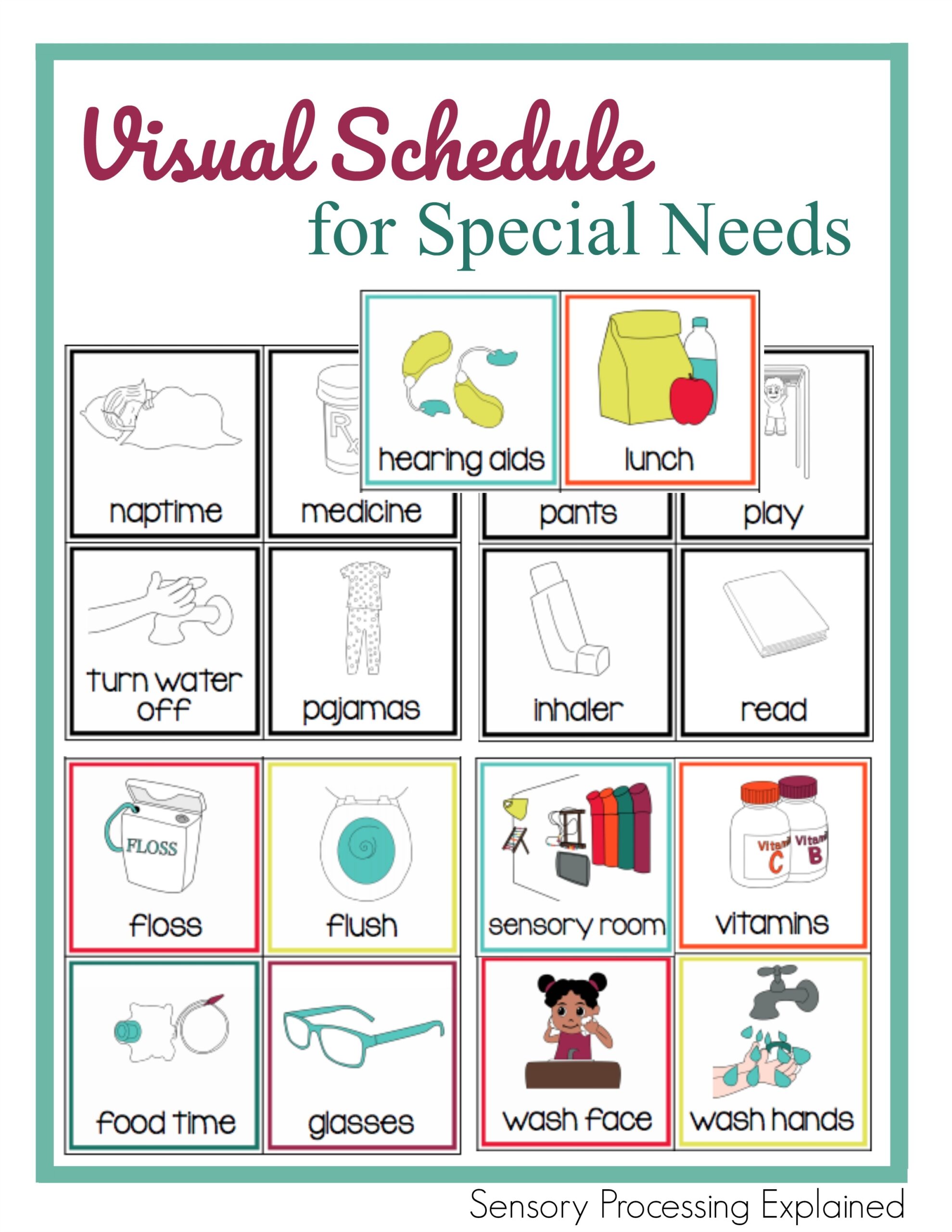 Printable Visual Schedule Printable Visual Schedule