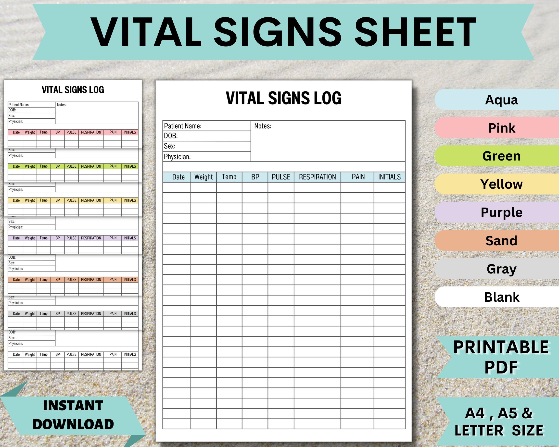 Blank Printable Free Vital Signs Record Sheet Blank Printable Free Vital Signs Record Sheet
