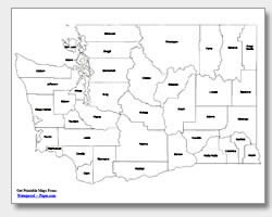 Printable Washington Maps State Outline County Cities Printable Washington Maps State Outline County Cities