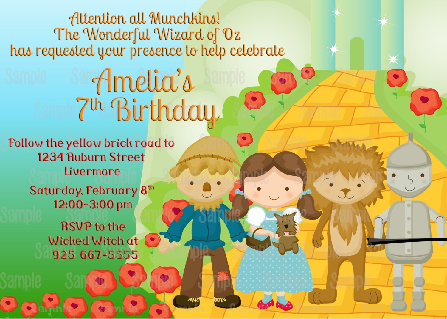 Printable Wizard Of Oz Birthday Party Invitation Plus FREE Printable Wizard Of Oz Birthday Party Invitation Plus FREE