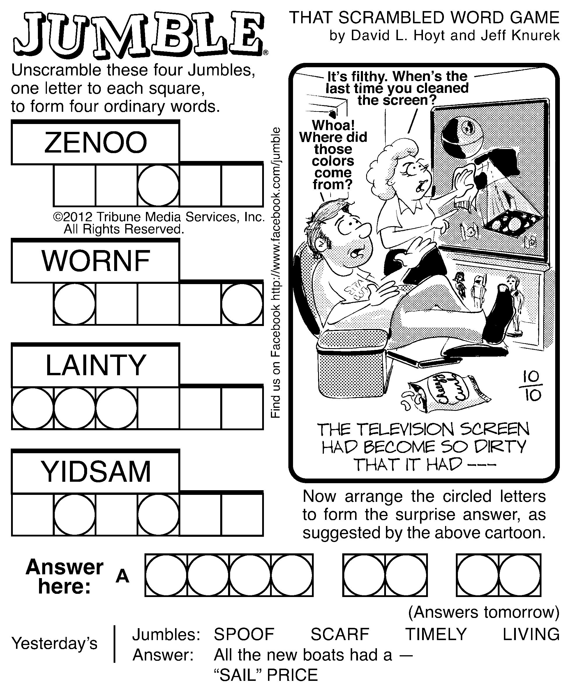 Printable Word Jumble Printable World Holiday