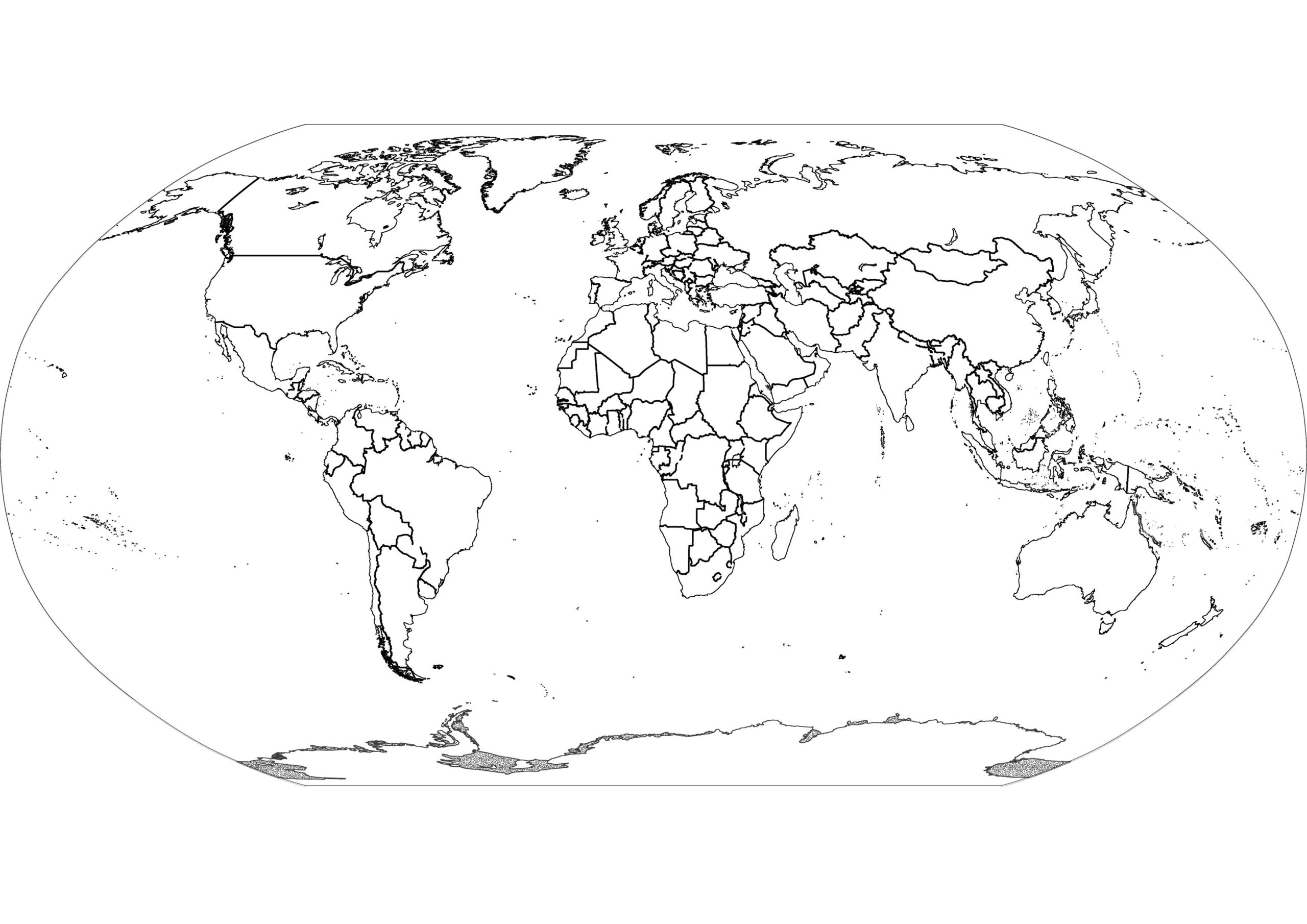 Blank World Map Printable Black And White Blank World Map Printable Black And White