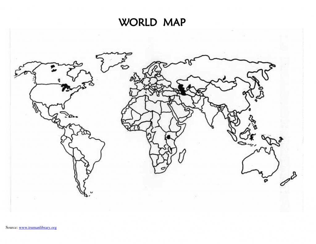 Printable World Map With Countries Blank Free Printable World Map With Countries Blank Free