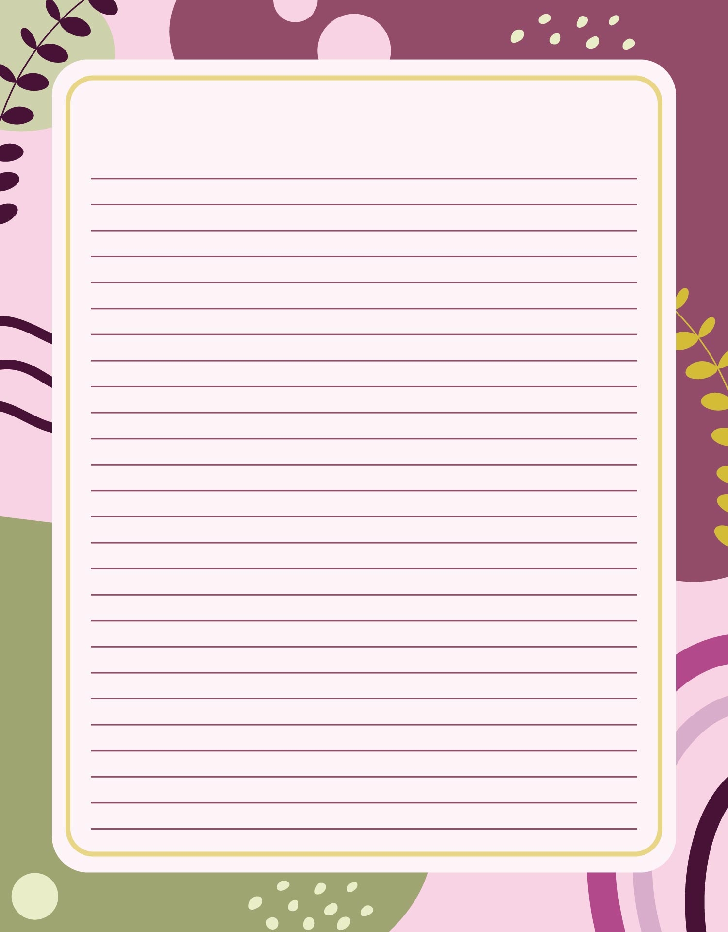 Printable Writing Paper