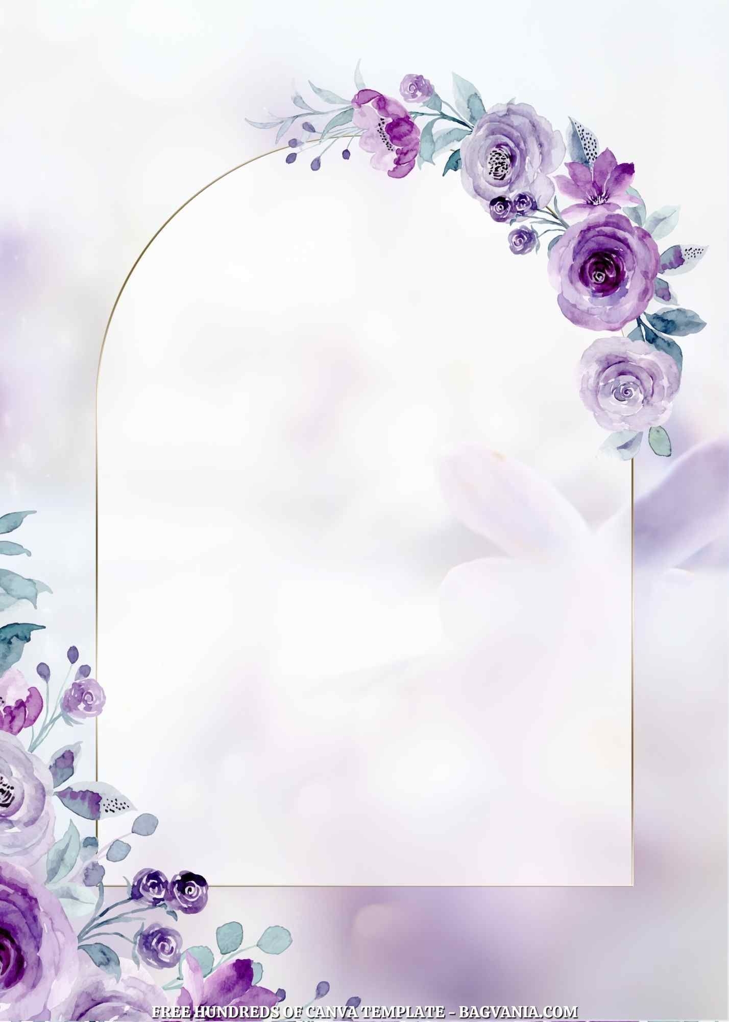 Purple Invitation Template Purple Invitation Template