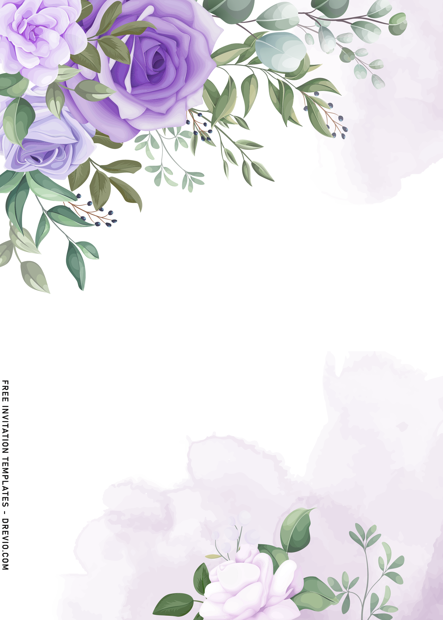 Purple Invitation Template Purple Invitation Template