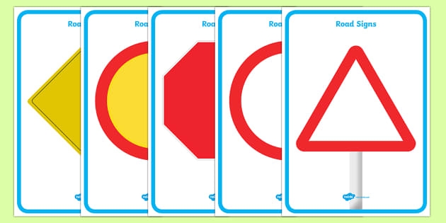Road Sign Templates Display Resources Twinkl Twinkl