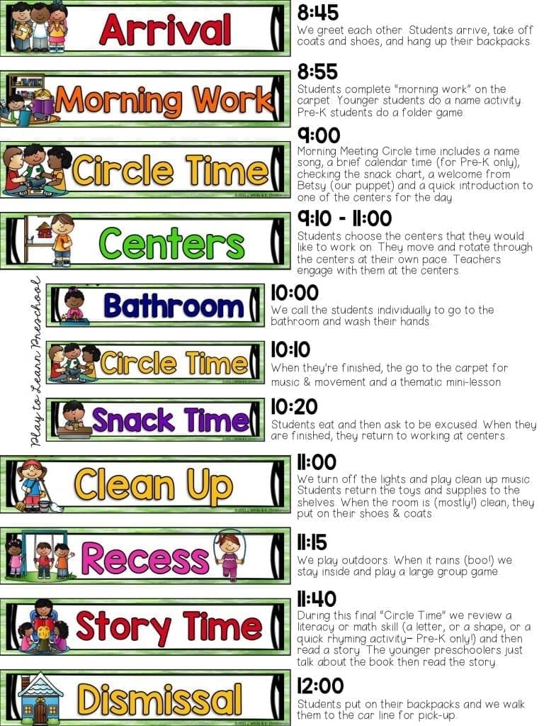 Sample Half Day Preschool Schedule Plus Tips For Creating Your Own Sample Half Day Preschool Schedule Plus Tips For Creating Your Own