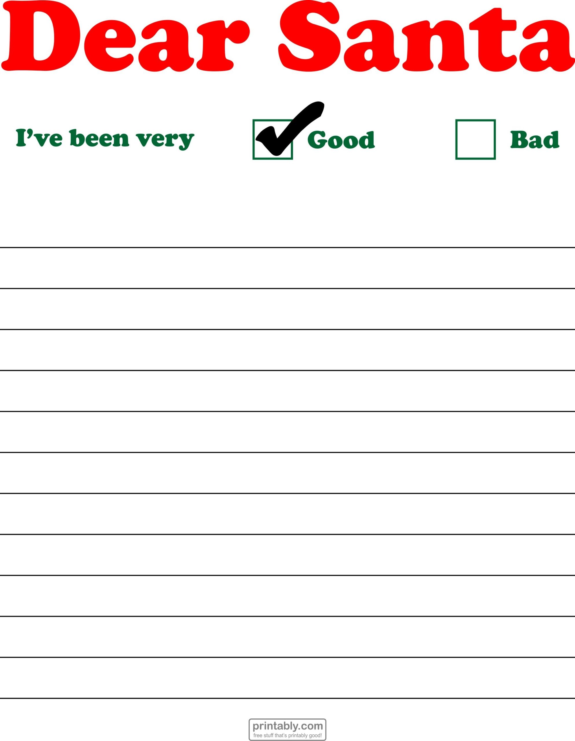Santa Claus List Printable Printable Free Templates