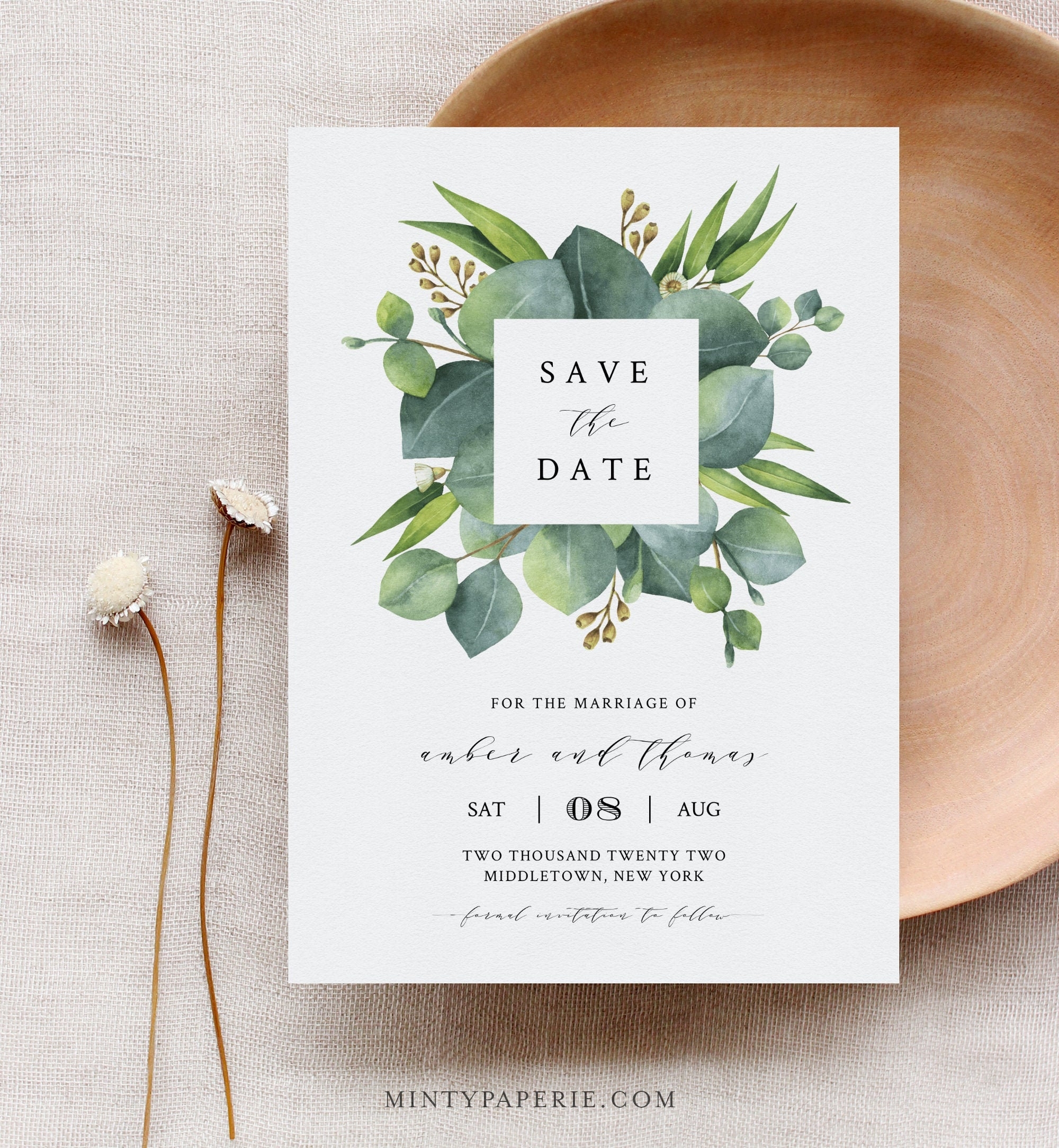Save The Date Template INSTANT DOWNLOAD 100 Editable Printable Save The Date Template INSTANT DOWNLOAD 100 Editable Printable