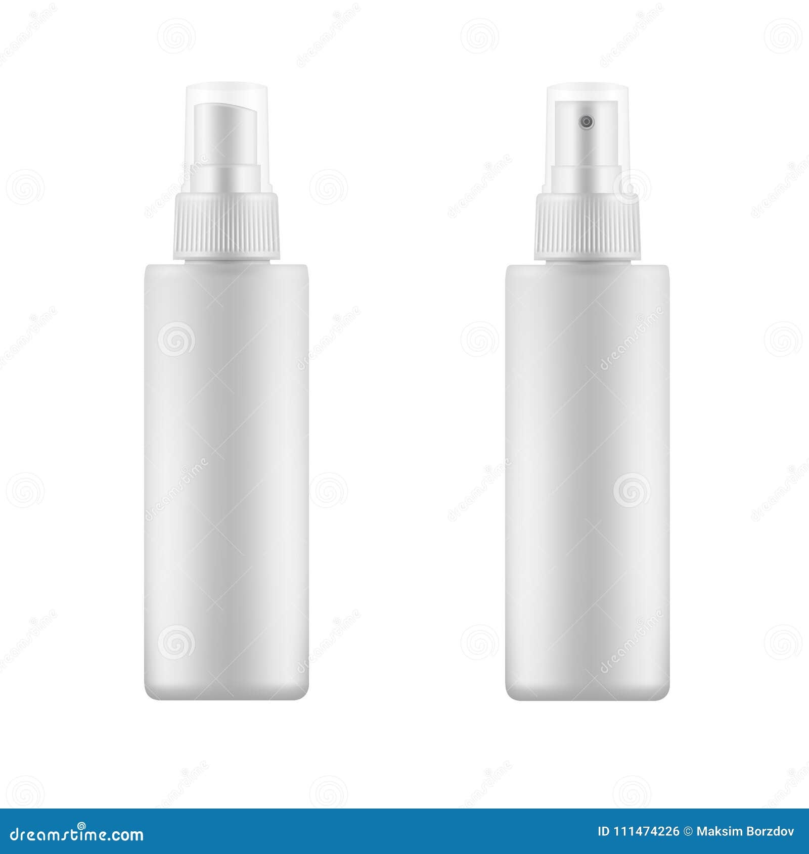 Set Of White Blank Spray Bottles Stock Vector Illustration Of Set Of White Blank Spray Bottles Stock Vector Illustration Of