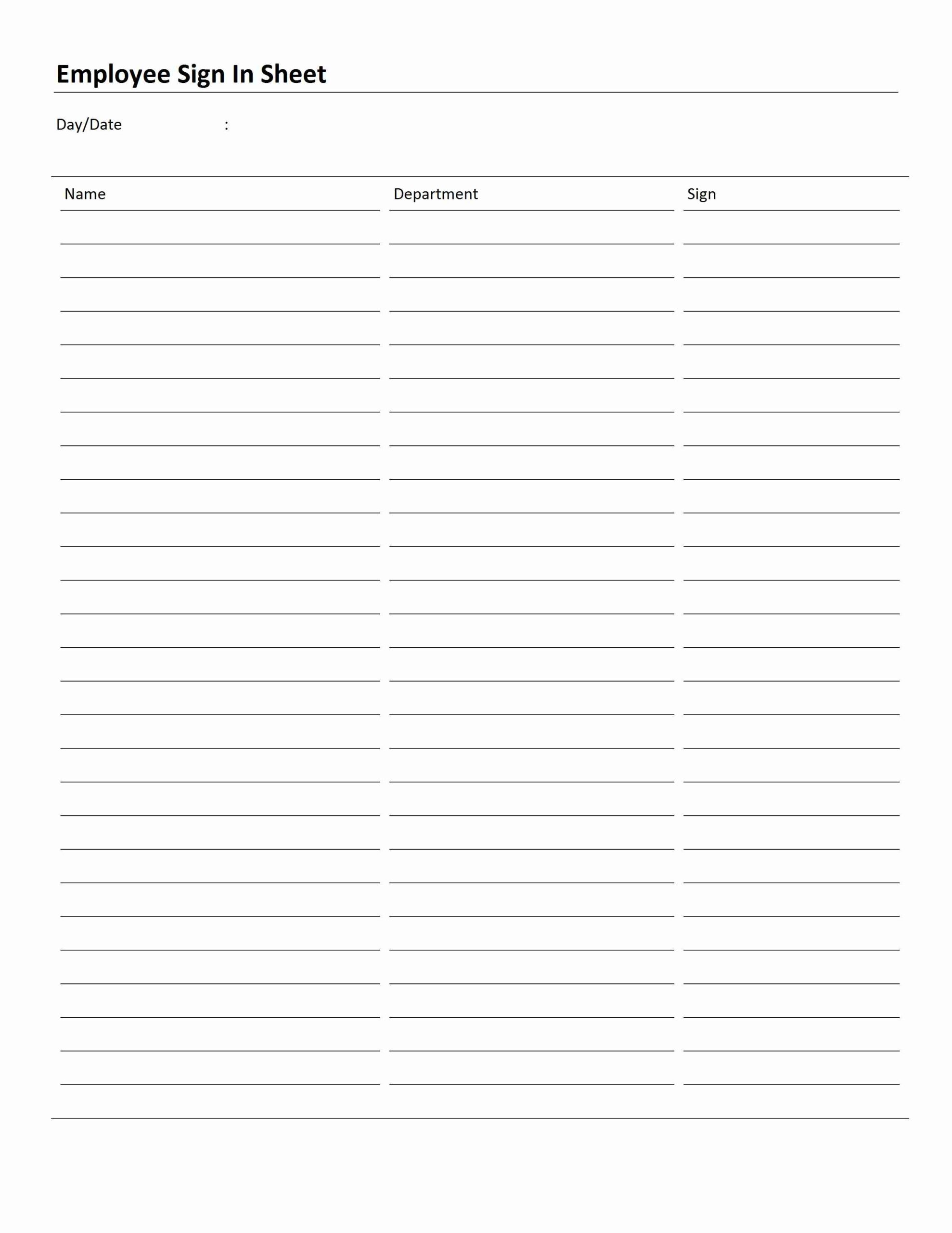 Sign In Sheets Printable Printable Free Templates Sign In Sheets Printable Printable Free Templates