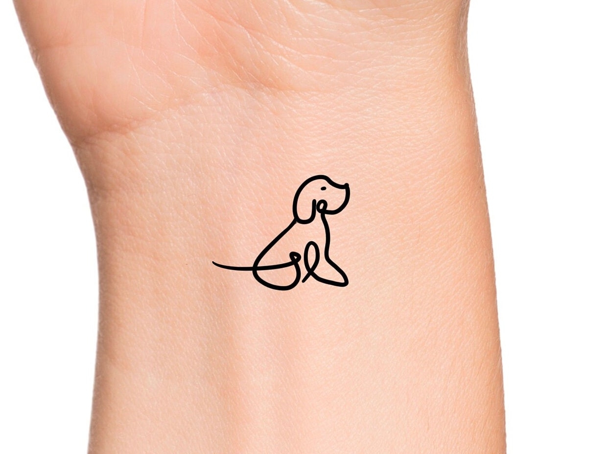 Simple Dog Tattoos