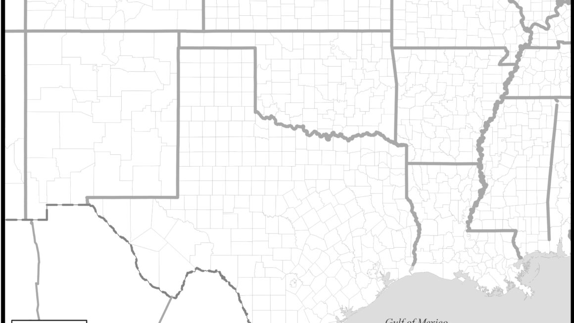 South Central States Map