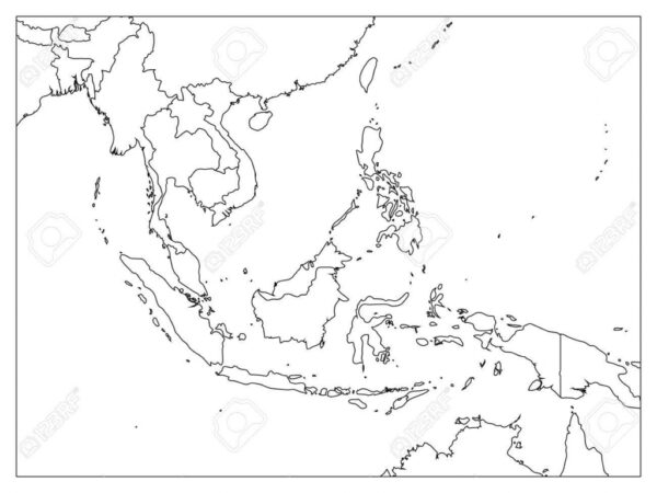 Blank Printable Map Of Southeast Asia