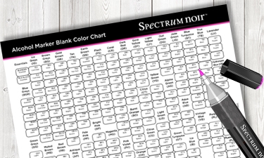 Printable Blank Printable Spectrum Noir Color Chart