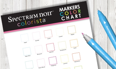 Spectrum Noir Markers Blank Color Chart Ponasa