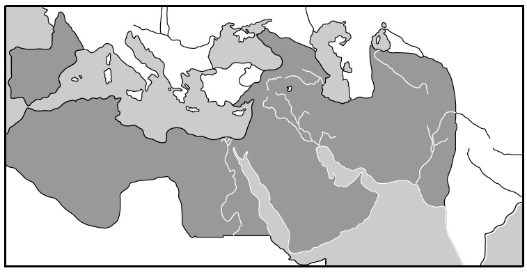 Printable Blank Map Spread Of Islam Printable Blank Map Spread Of Islam