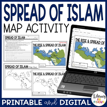 Spread Of Islam Map Activity Printable Digital By Literacy In Focus Spread Of Islam Map Activity Printable Digital By Literacy In Focus