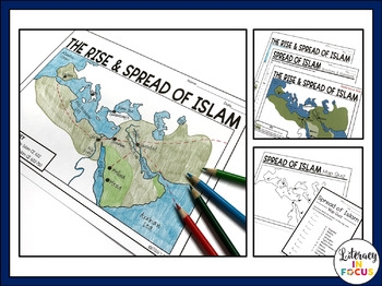 Spread Of Islam Map Blank Spread Of Islam Map Blank