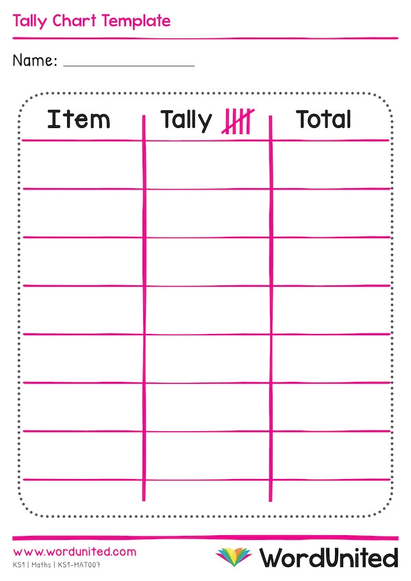 Tally Sheet Template