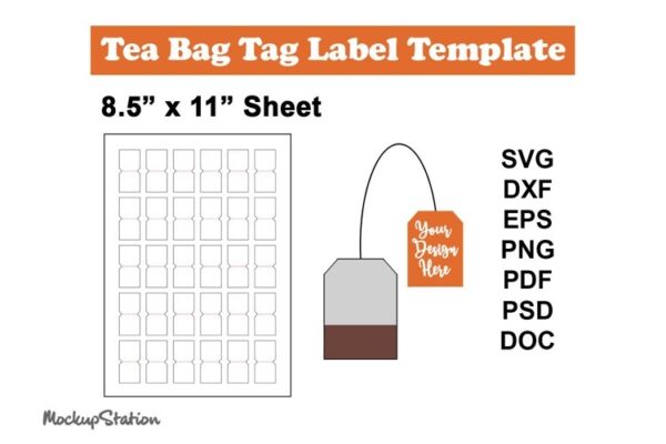Blank Tea Bag Paper Tags Free Printable