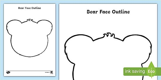 Teddy Bear Face Template