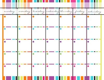 Template Free Printable Cute Blank Calendar Cute Blank Monthly 