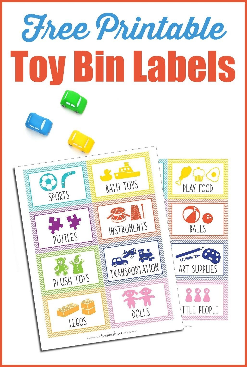 Template Free Printable Toy Bin Labels