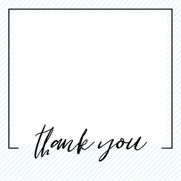 Thank You Card Blank Template Free Printable