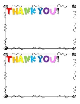 Thank You Notes Printable Free Thank You Notes Printable Free