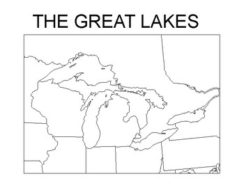 Printable Blank Map Of The Great Lakes