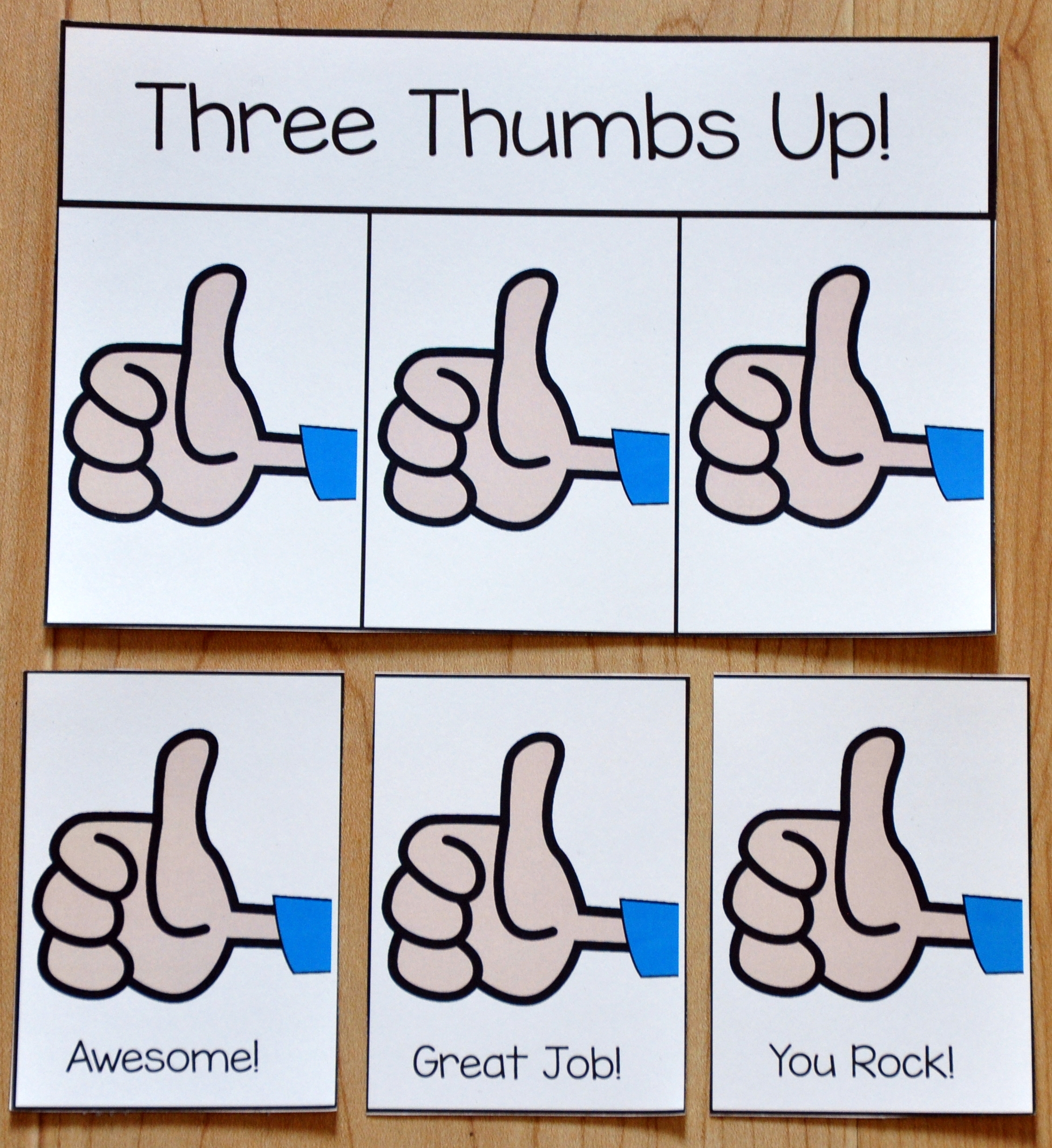 Blank Printable Thumbs Up Note Cards Blank Printable Thumbs Up Note Cards