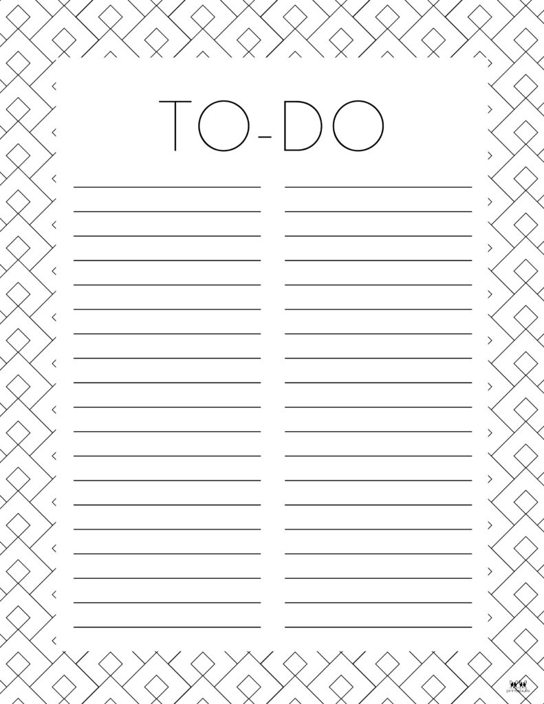 Free Printable Blank To Do List Template Free Printable Blank To Do List Template