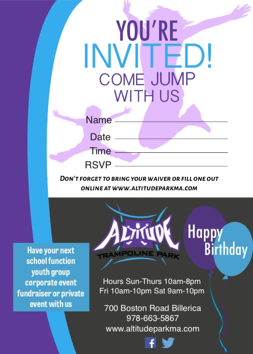 Trampoline Birthday Parties At Altitude Altitude Trampoline Park 