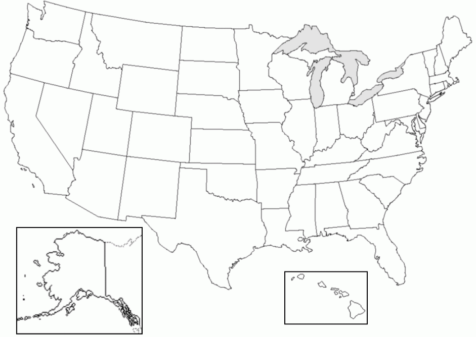 Us Blank Map Worksheet Us Blank Map Worksheet
