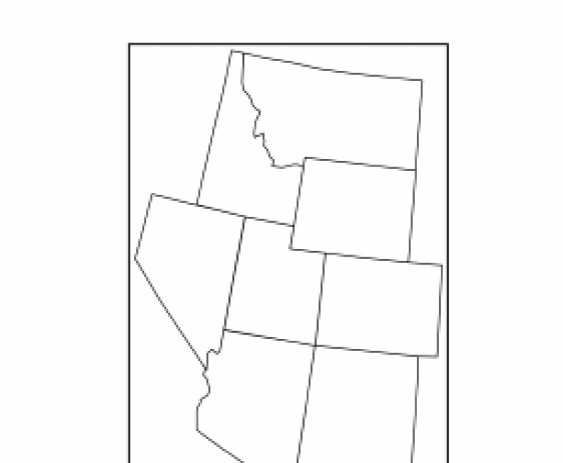 Us Map Rocky Mountain States Printable Map