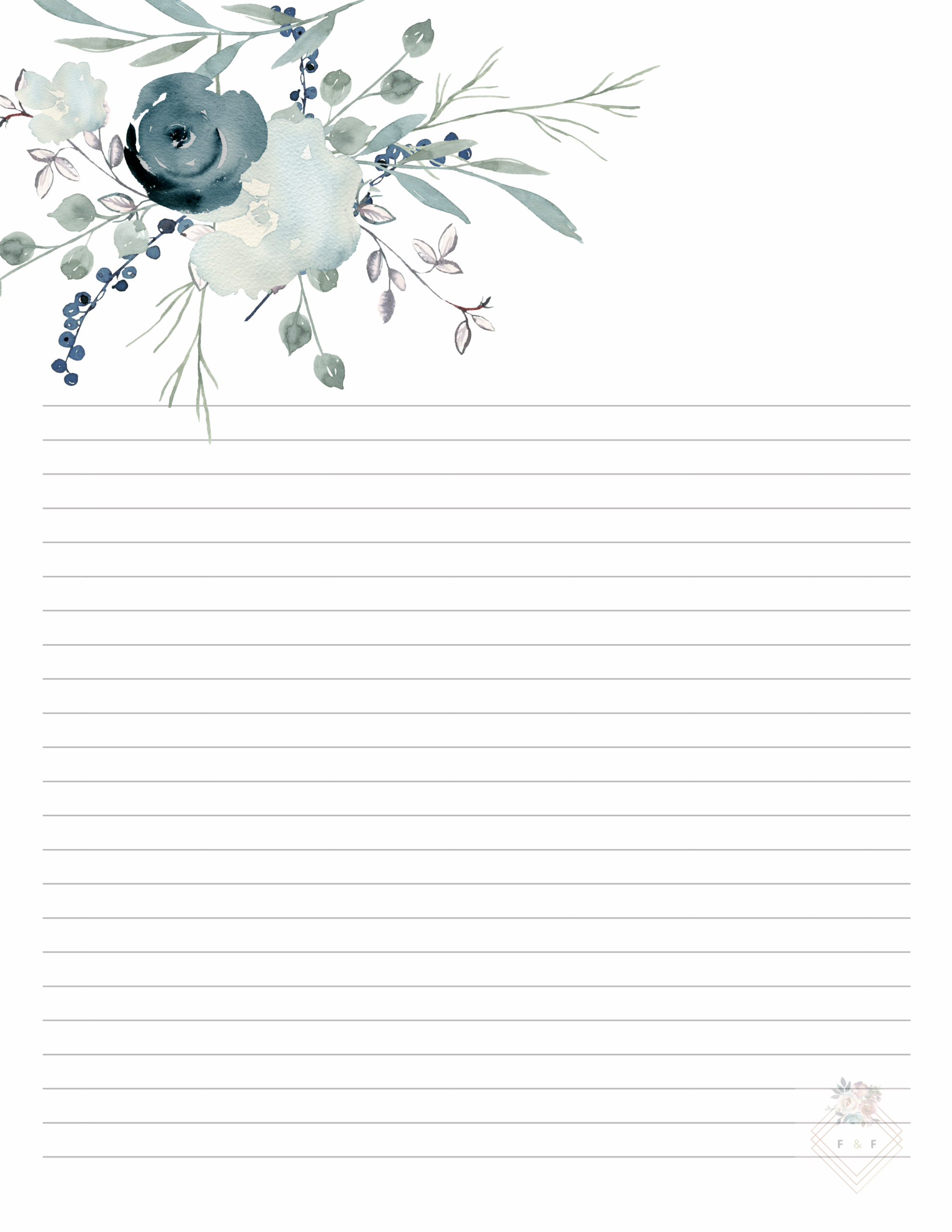 Wedding Lined Paper Printable Meghan R Waterbury Wedding Lined Paper Printable Meghan R Waterbury