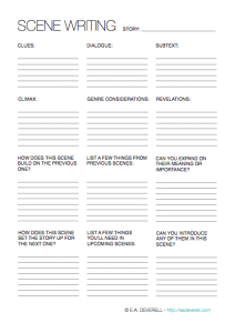 Write A Scene Writing Worksheet Wednesday 