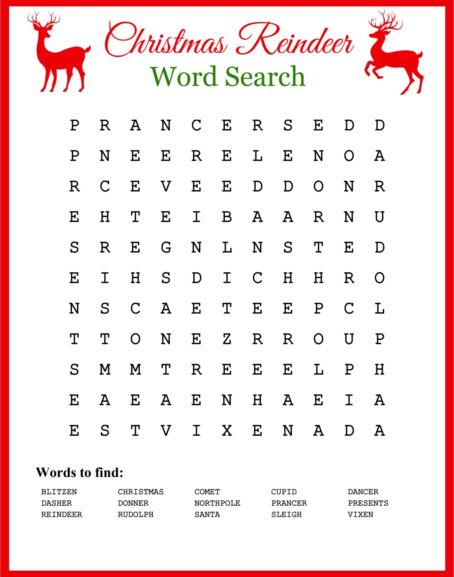 10 Best Printable Christmas Word Search PDF For Free At Printablee