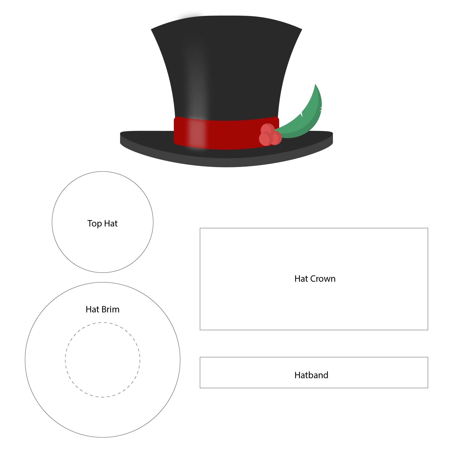 Free Printable Snowman Hat Pattern