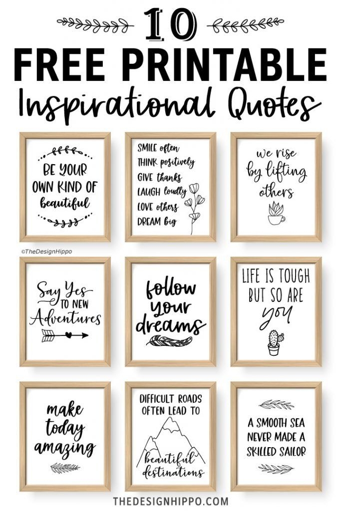 10 Free Printable Inspirational Quotes For Daily Motivation