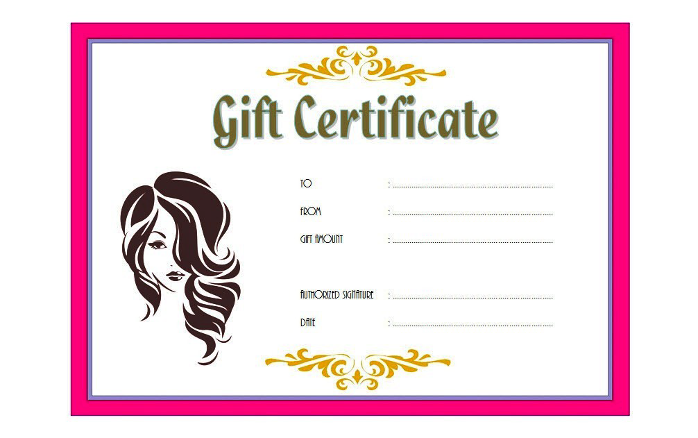 Free Printable Salon Gift Certificates